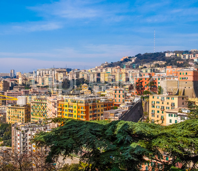 View of Genoa Italy HDR