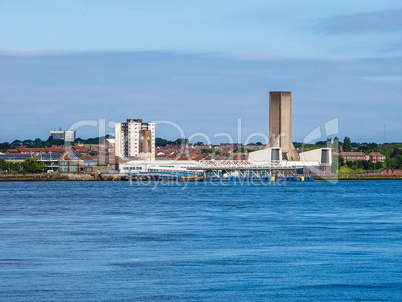 View of Birkenhead in Liverpool HDR