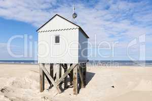 Beach hut in the Netherlands.