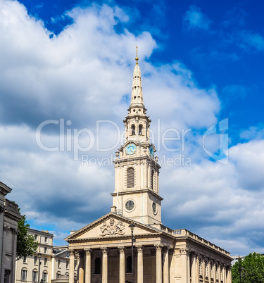 St Martin church in London HDR