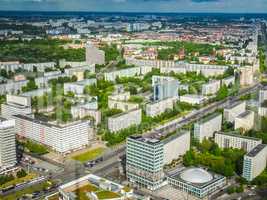 Berlin aerial view HDR