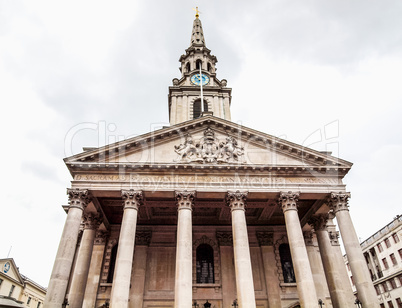 St Martin church, London HDR