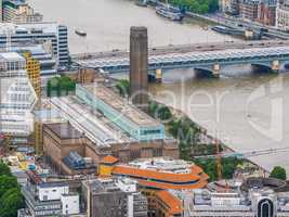 Aerial view of London HDR