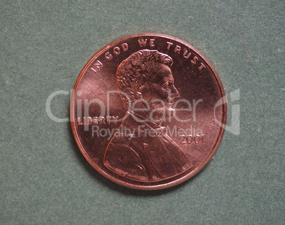 Dollar (USD) coin, currency of United States (USA)