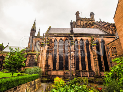 Chester Cathedral in Chester HDR