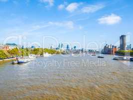 River Thames in London HDR