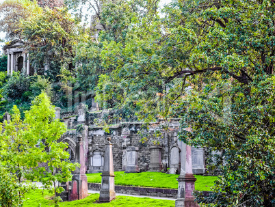 Glasgow cemetery HDR