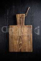 culinary background with wooden cutting board