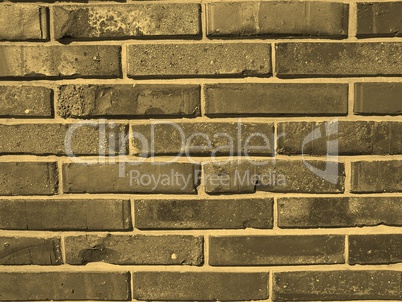 Brick wall sepia