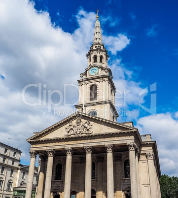 St Martin church in London HDR