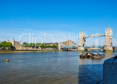 Tower Bridge in London HDR