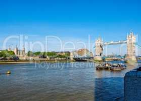 Tower Bridge in London HDR