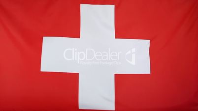 Textile flag of Switzerland