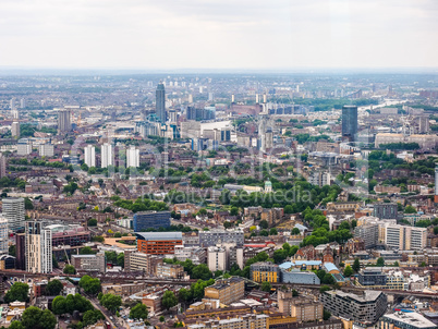 Aerial view of London HDR