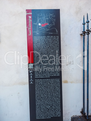 Sant Eustorgio church Milan HDR