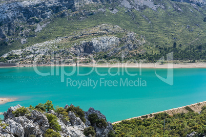 Cuber Stausee in der Sierra de Tramuntana, Mallorca, Spanien