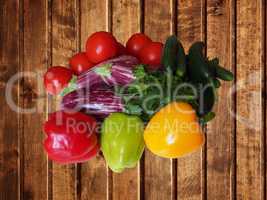 fresh vegetables, isolated on wh