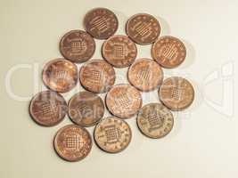 Vintage One Penny coins