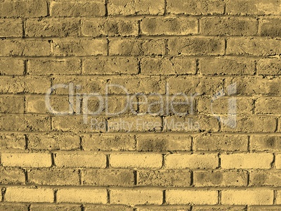 Brick wall sepia