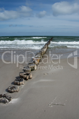 Buhne in Zingst, Darss, Deutschland