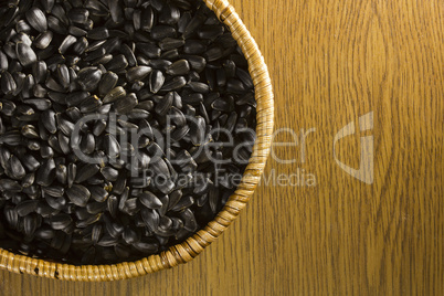 sunflower seed in the basket