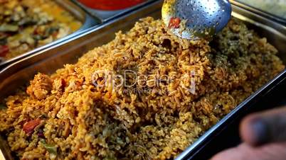 Turkish Restaurant rice with noddle