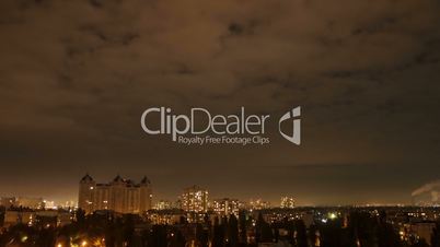 Timelapse cityscape night time at colorful style