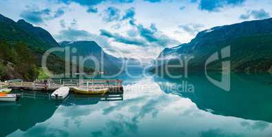 Beautiful Nature Norway panorama.