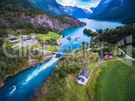 Beautiful Nature Norway aerial photography.