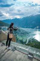 Stegastein Lookout Beautiful Nature Norway observation deck view