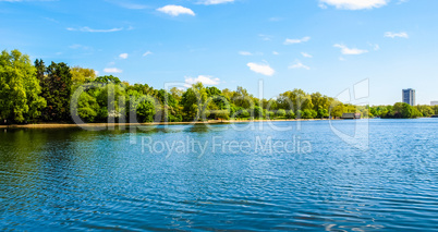 Serpentine lake, London HDR