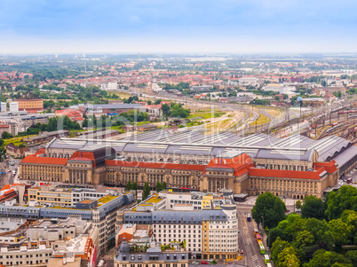 Leipzig aerial view HDR