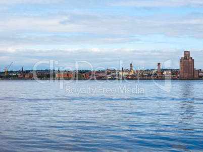 View of Birkenhead in Liverpool HDR