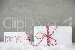 One Gift, Urban Cement Background, Text For You