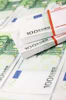 Stack of 100 euro bills