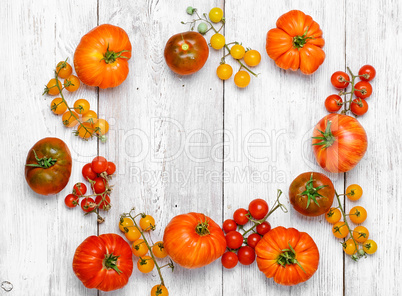 Assortment of fresh tomatoes