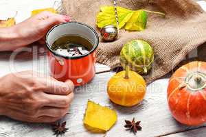 Autumn and tea
