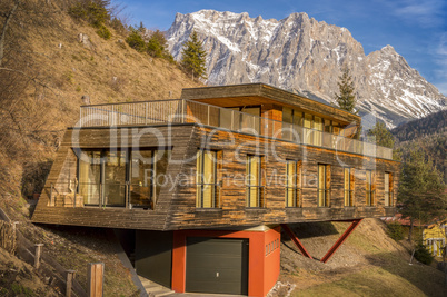 Mountain house with modern architecture