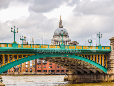 River Thames in London HDR