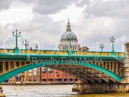 River Thames in London HDR