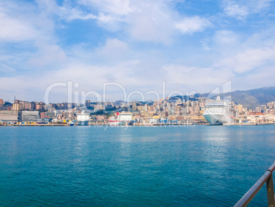 Harbour Genoa Italy HDR