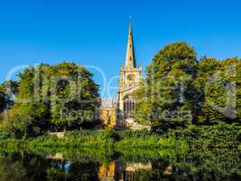 Holy Trinity church in Stratford upon Avon HDR