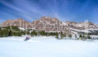 The Austrian Alps in winter