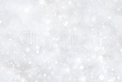 White Christmas Background With Bokeh And Snowflakes