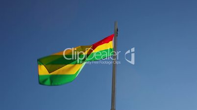 National flag of Togo on a flagpole