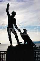 Statue Herman Hubachera 1952, Ganymede pleads with Zeus.
