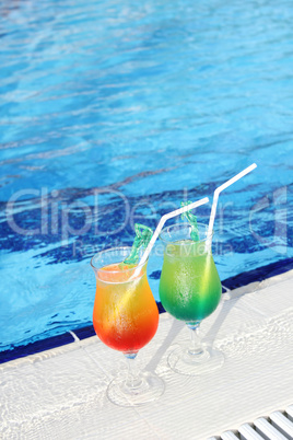 Cocktail Drinks Poolside