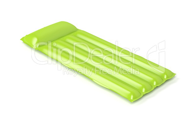 Green floating pool mattress