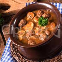 True North German mock turtle soup with mushrooms