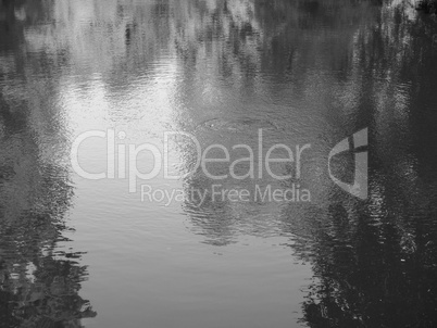 Water pond background in black and white